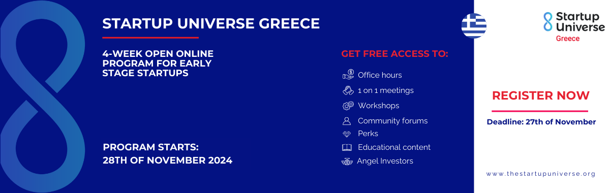 Startup Universe Greece #SUG24 banner