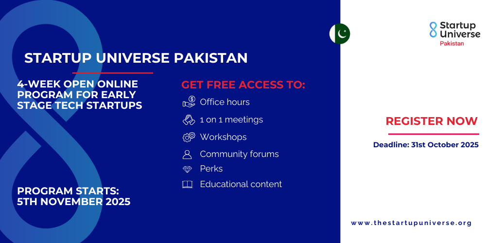 Startup Universe Pakistan #SUP25 banner