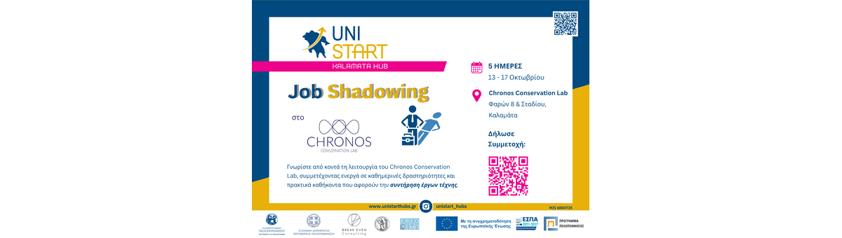 Job Shadowing στο Chronos Conservation Lab banner