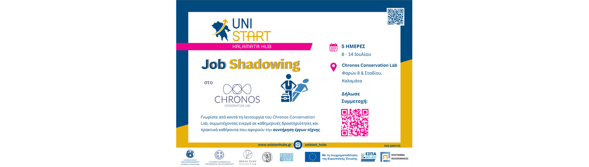 Job Shadowing στο Chronos Conservation Lab banner