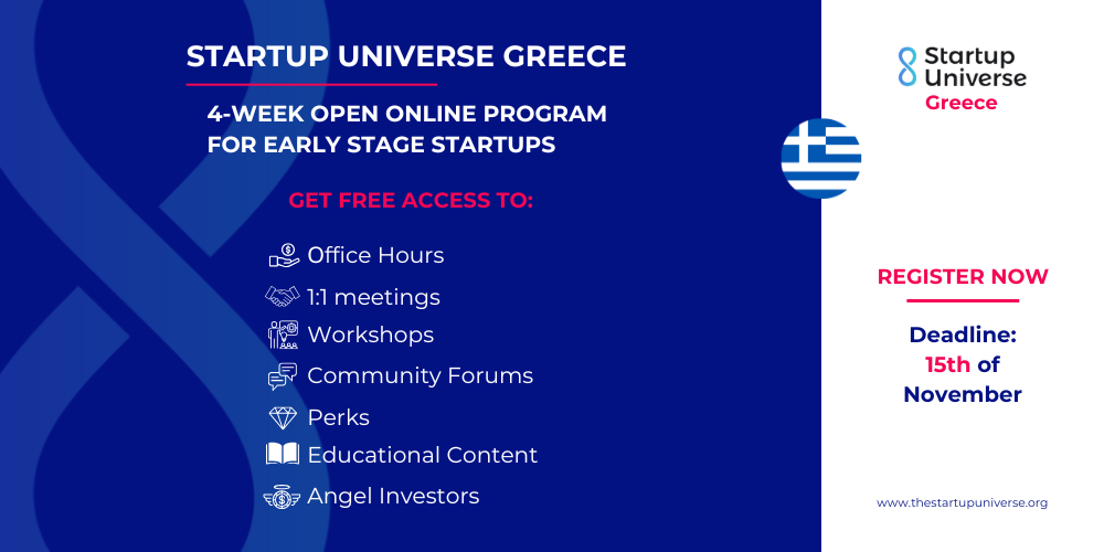 Startup Universe Greece #SUG26 banner