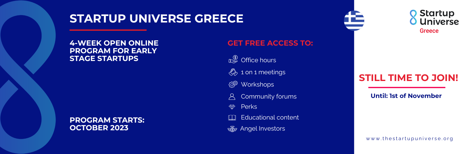 Startup Universe Greece banner