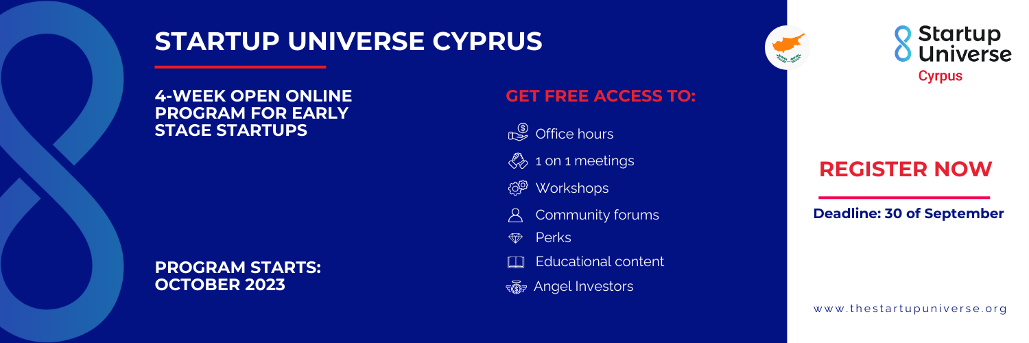 Startup Universe Cyprus banner