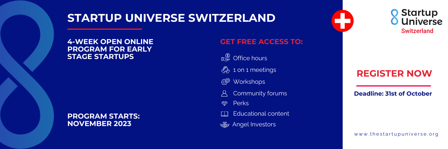 Startup Universe Switzerland banner