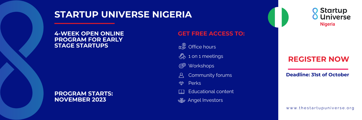 Startup Universe Nigeria banner