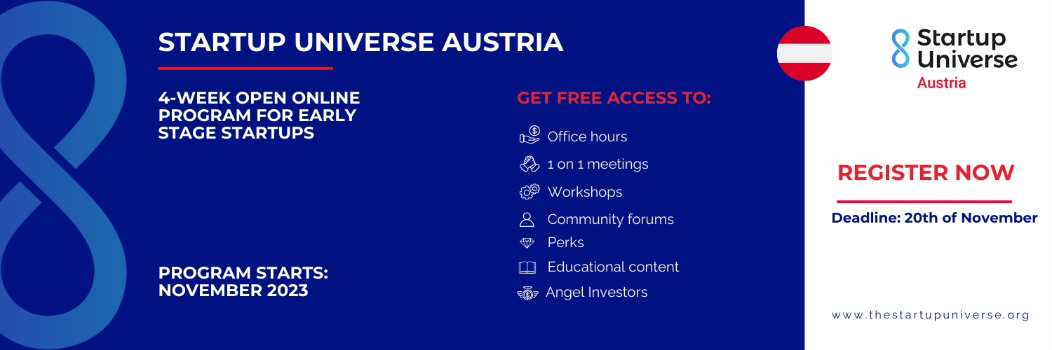 Startup Universe Austria banner