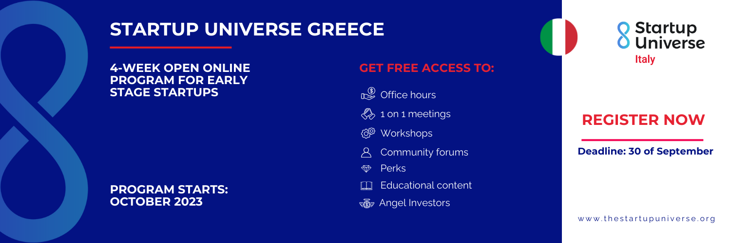 Startup Universe Italy banner