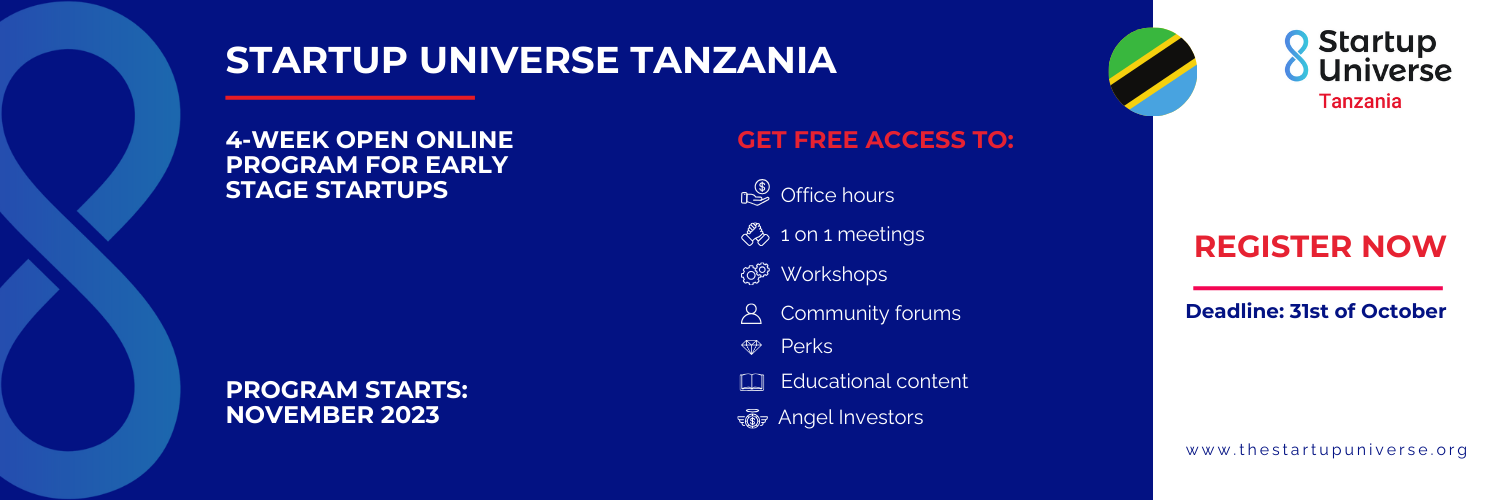 Startup Universe Tanzania banner